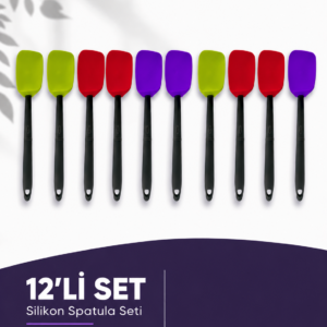 SİLİKON KAŞIK SPATULA 12'Lİ PAKET