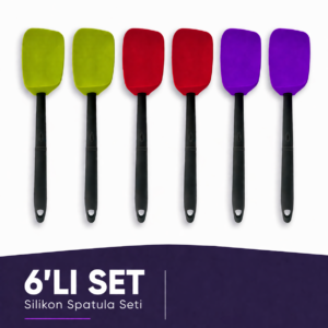 SİLİKON KAŞIK SPATULA 6'LI PAKET