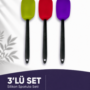 SİLİKON KAŞIK SPATULA 3'LÜ PAKET